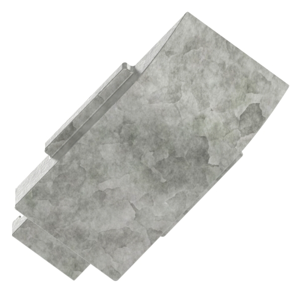 1 Sicherungsboden zu Glasklemme 63x45x30 mm AbZ Zink-10-2414.3