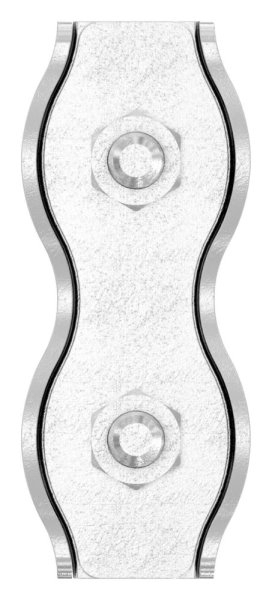 Pince double pour corde de 5 mm V4A