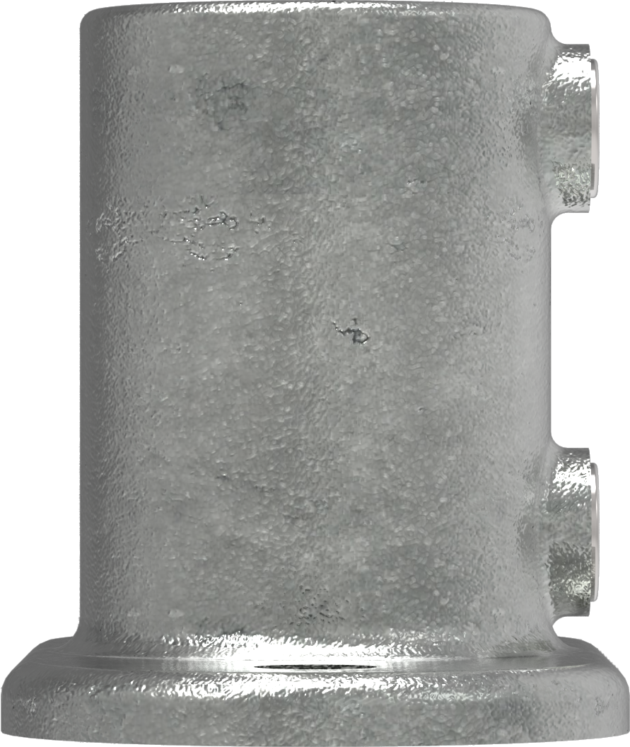 Rohrverbinder Fussplatte oval Ø 17-2 mm -3-8- - Temperguss verzinkt - 132S17-132S17