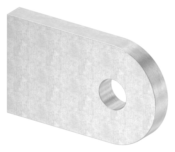 Anschweisslasche 50x30x6 mm mit Rundloch- Ø 9 mm V2A-11-2430.9