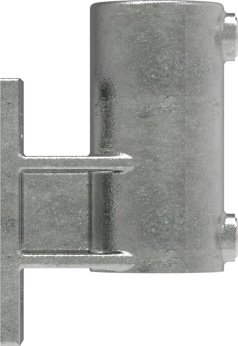 Rohrverbinder Wandhalter Platte vertikal Ø 33-7 mm -1- - Temperguss verzinkt - 144B34-144B34