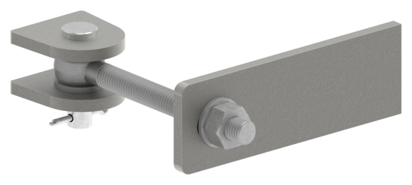 Charnière M12, galvanisée à chaud, boulon V2A
