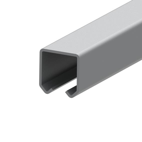 Laufschiene Stahl feuerverzinkt 42 x 54 x 2-5 mm L = 6000 mm-89-11H1842X54ZN6000-A.4