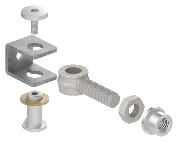 Torband M12 verstellbar schweissbar Stahl -roh- S235JR-30-3503.8
