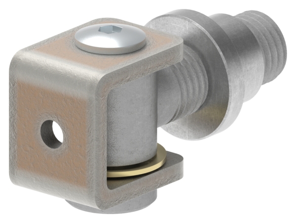 Charnière de portail M20 | réglable | soudable | acier (brut) S235JR