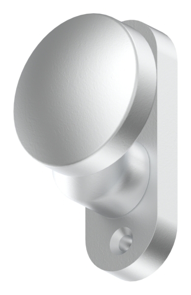 Alu-Tuerknopf - fest mit Alu-Kurzschild - Aluminium EV1-12-3057.6