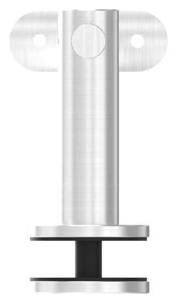 Handlaufhalter mit Gelenk fuer Glas und Halteplatte fuer Ø 42-4 mm V2A-11-2063.4