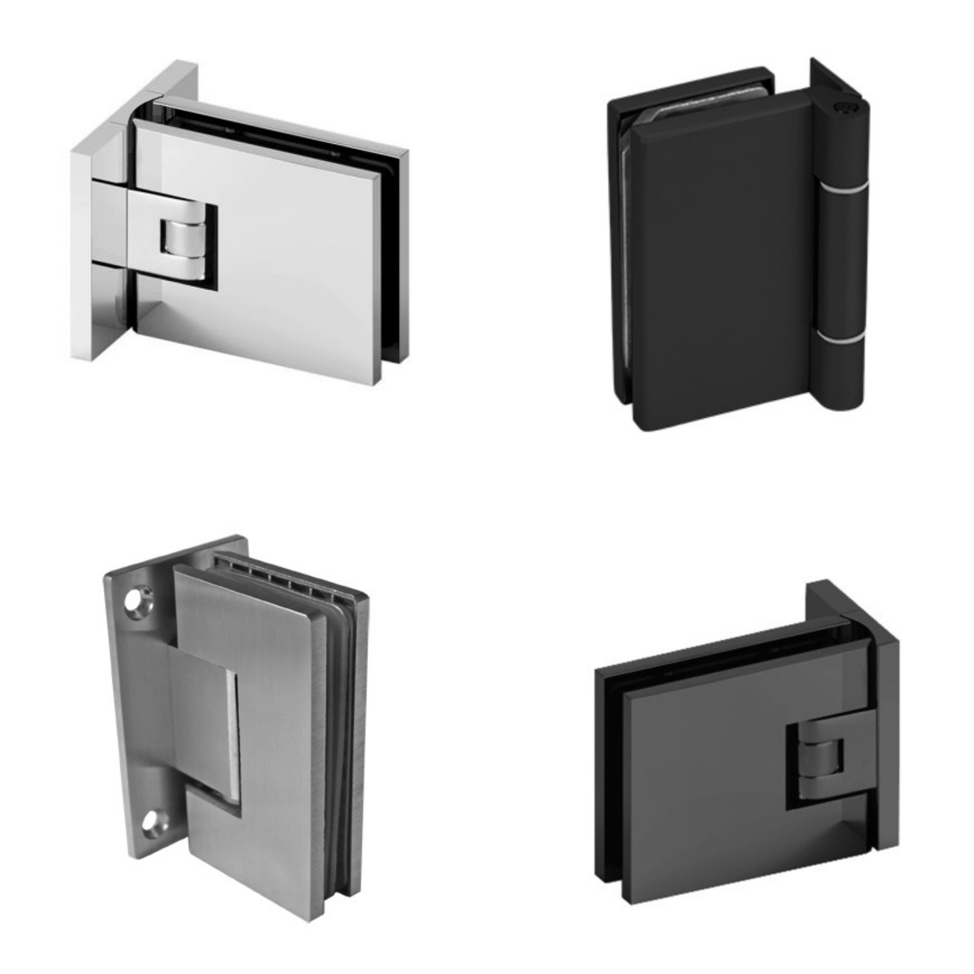 Charnières pour portes vitrées