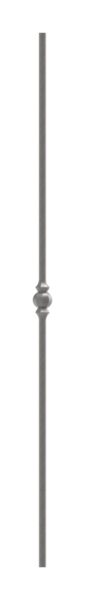 barre intermédiaire | longueur : 900 mm | matériau : 14 mm | rond, martelé | acier S235JR, brut