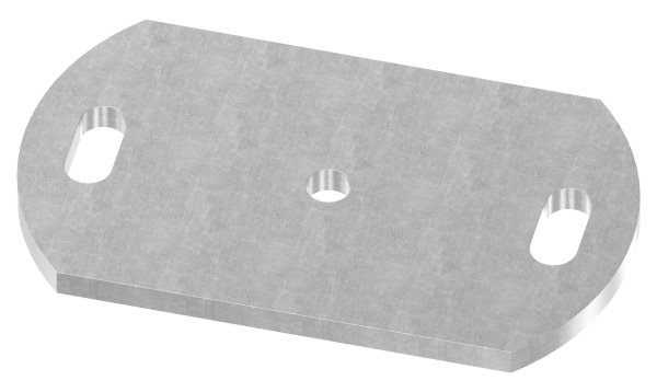 Plaque d'ancrage | Dimensions : 170x100x8 mm | Acier (brut) S235JR