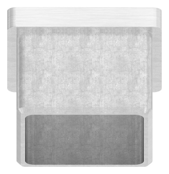 Endkappe fuer Rohr 35x35x2-0 mm zum Kleben V4A-11-2416.1