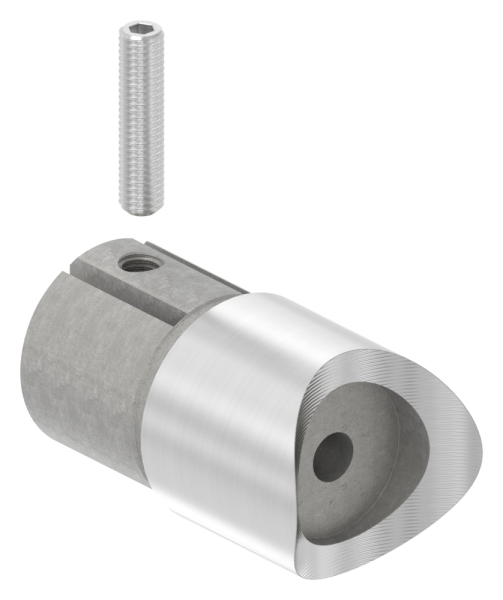 Pièce de raccordement 90° pour tube rond Ø 42.4x2.0 mm V2A