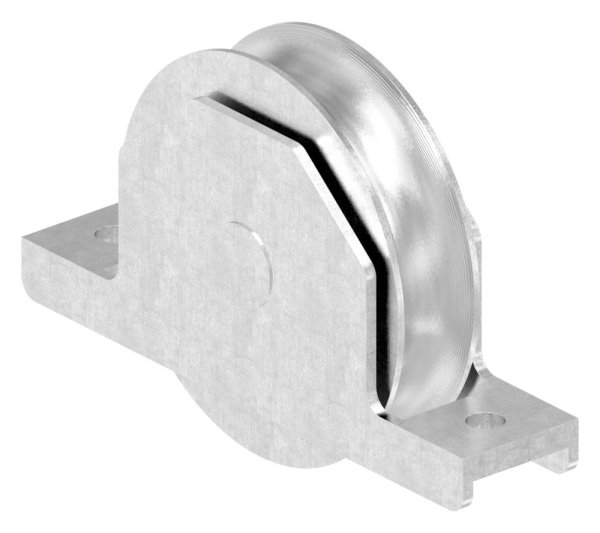 Rouleau pour portail coulissant, Ø 98mm, V2A