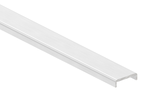 Kantenschutz Aluminium fuer Glas 16-00–17-52 mm L = 6000 mm eloxiert E4-EV1-88-1180582-ALU.6M