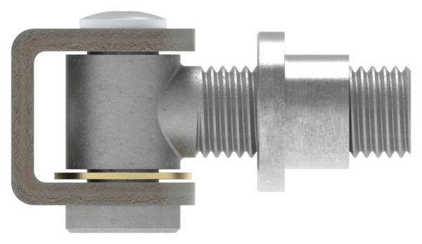 Charnière de portail M20 | réglable | soudable | acier (brut) S235JR