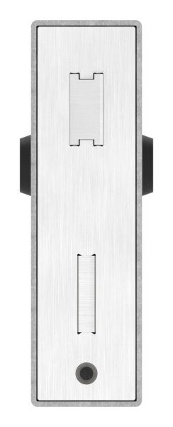 Kastenschloss Edelstahl geschliffen 50 x 94-5 x 172 mm mit verzinktem Schloss-30-3204.8