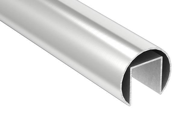 Tube rainuré | Ø 48.3x1.5 mm | avec rainure : 27x30 mm | longueur : 3000 mm | V2A