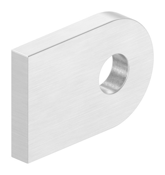 Anschweisslasche 30x20x4 mm mit Rundloch- Ø 7 mm V2A-11-2440.4