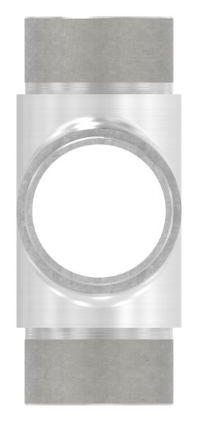 Traverse avec même sortie pour tube rond Ø 42.4x2.0 mm V2A