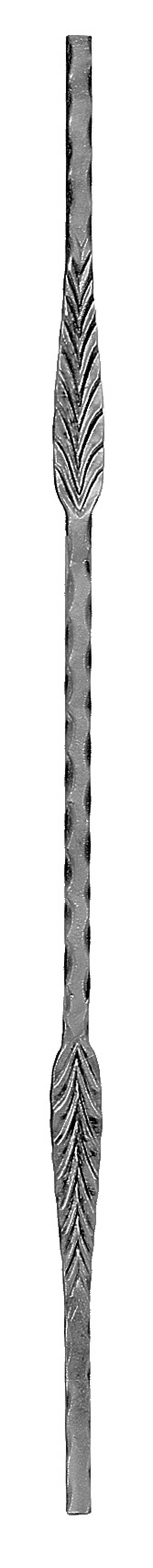 Zierstab - Laenge- 900 mm - Material- 12x12 mm geschmiedet - Stahl S235JR- roh-30-1134.8