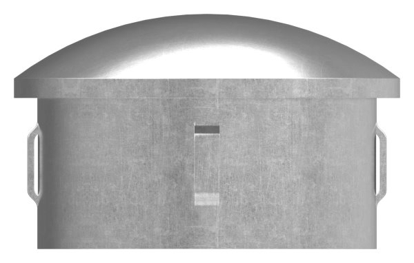 Bouchon en acier | légèrement bombé | pour Ø 60.3x2.5-2.9 mm | Acier S235JR, brut