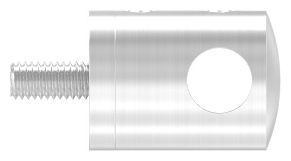 Support de barre transversale Ø 22 mm | raccord : plat | avec alésage : 10,2 mm - 14,2 mm | V2A