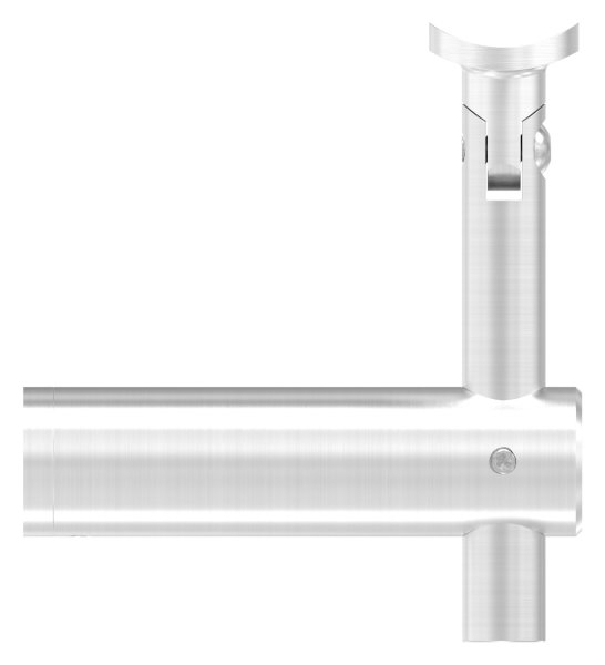 Handlaufhalter mit Gelenk und Halteplatte fuer flachen Anschluss V2A-11-2056.4