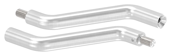 Support Ø 14mm, 2x 30° coudé, V2A
