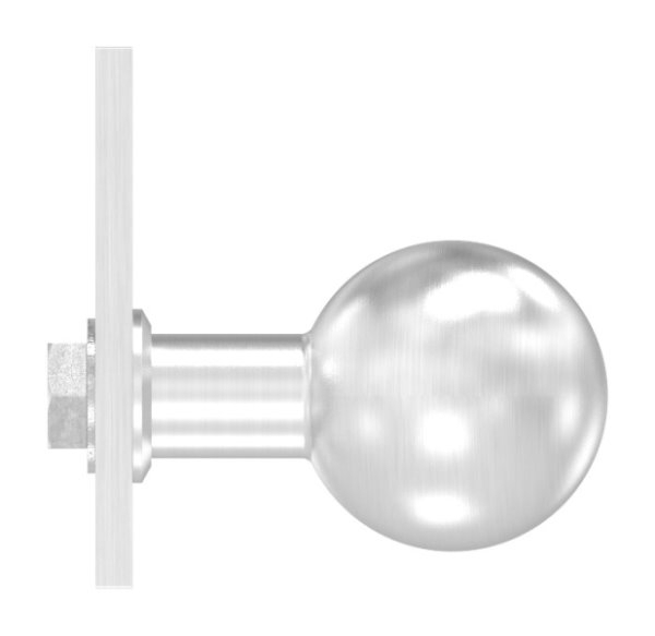 Tuerknopf- Ø 50mm- mit Kurzschild- V2A-88-1156647.240