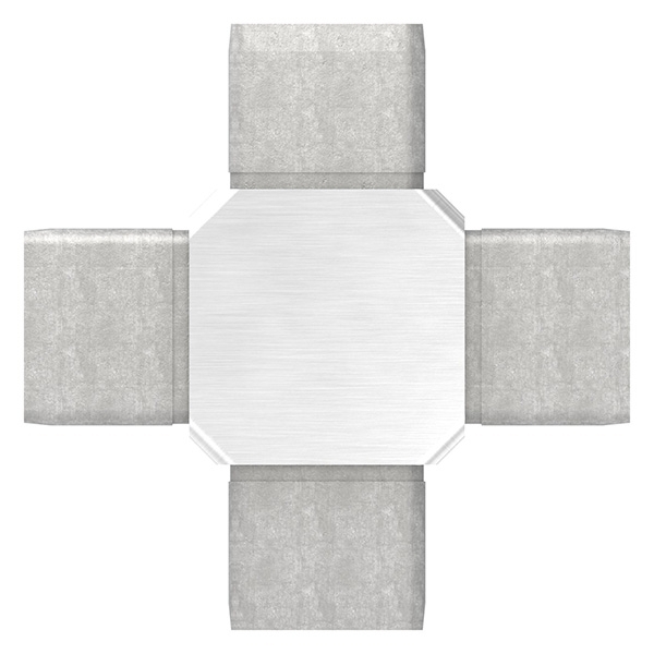 Connecteur pour tube 40x40x2mm, V4A