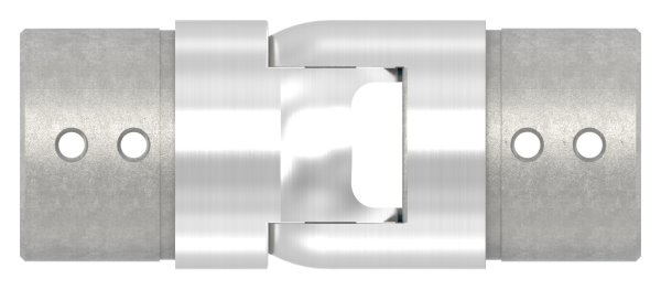 Connecteur flexible | vers le haut 25-55° | pour tube rainuré Ø 48.3 mm | V2A