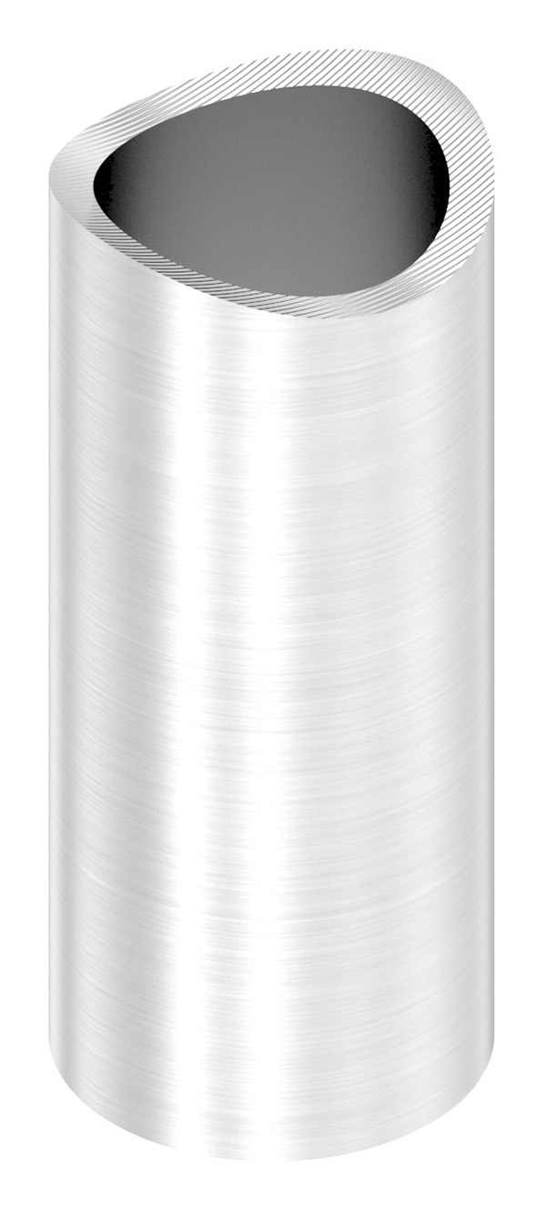 Distanzhuelse Edelstahl V2A L = 45 mm fuer Rohr Ø 42-4 mm einseitig ausgefraest-88-1150132.DH45