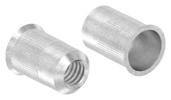 Ecrou pour rivet aveugle, V2A, M4/trou 6mm, UE avec 250 pièces