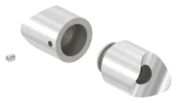 Raccord réglable pour tube rond Ø 33,7 mm V2A