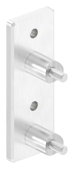 Support mural pour tube rond Ø 42,4 mm V2A
