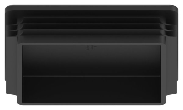 Capuchon en plastique pour tube carré 120x120mm