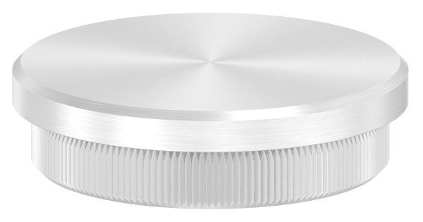 Bouchon plat pour Ø 48,3x2,6 mm V2A matériau plein