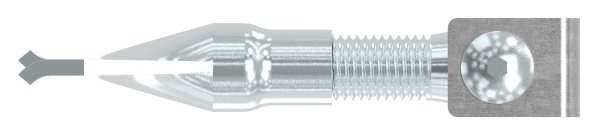 Charnière de portail M20 | réglable | à encastrer | acier (brut) S235JR