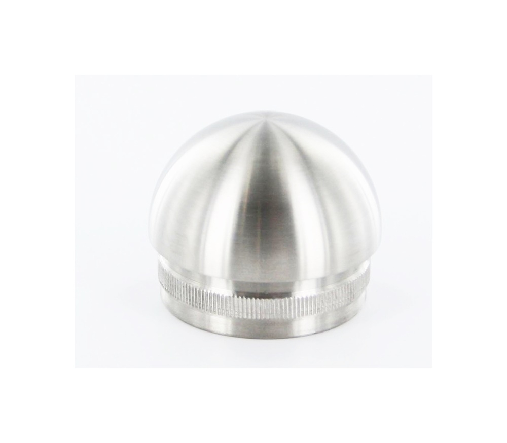 Bouchon | semi-circulaire | moulé | pour tube rond : Ø 33.7x2 mm | V2A