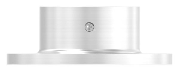 Plaque d'ancrage | dimensions : Ø 80 mm | pour tube rond : Ø 42,4 mm | V2A