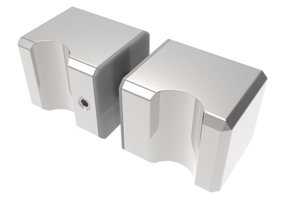 Edelstahl Glastuerknauf 30x30mm poliert – Paar-89-11GS304M929PCR-A.4