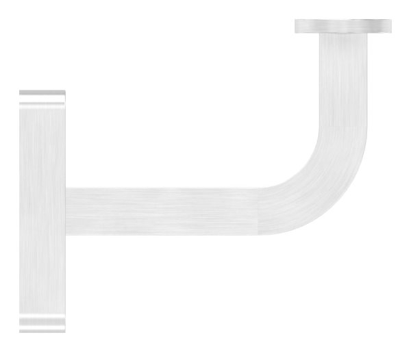 Handlaufhalter mit Cliprosette und Halteplatte fuer Vierkantrohr V2A-11-2082.4