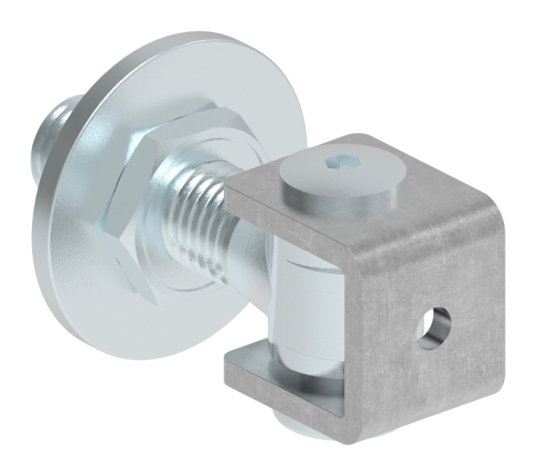 Charnière de portail M20 | réglable | soudable | acier (brut) S235JR
