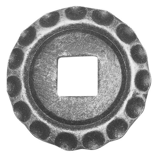 Rosette - Zierteil -  Ø 75x5 mm - Stahl -Roh- S235JR-30-2646.8