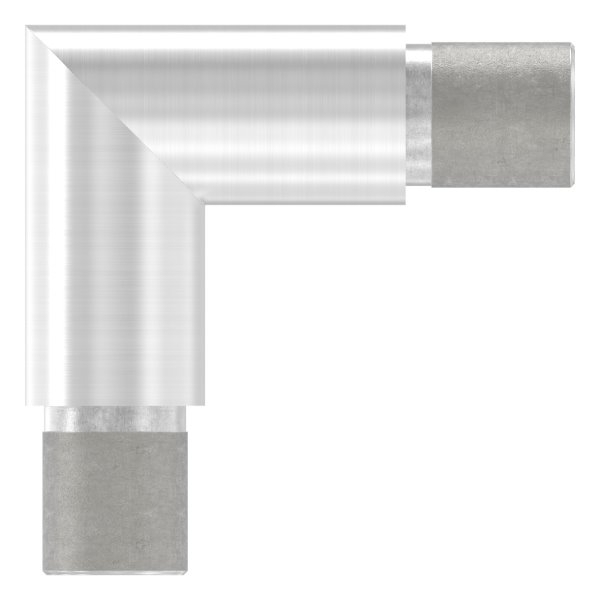Coude d'angle 90°, pour tube rond Ø 21.3x2.0 mm V4A