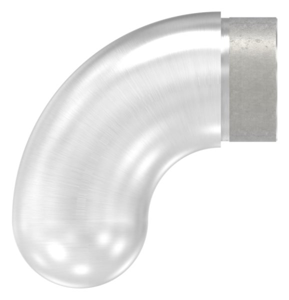 Embout 90° semi-circulaire, pour tube rond Ø 48.3x2.0 mm V2A