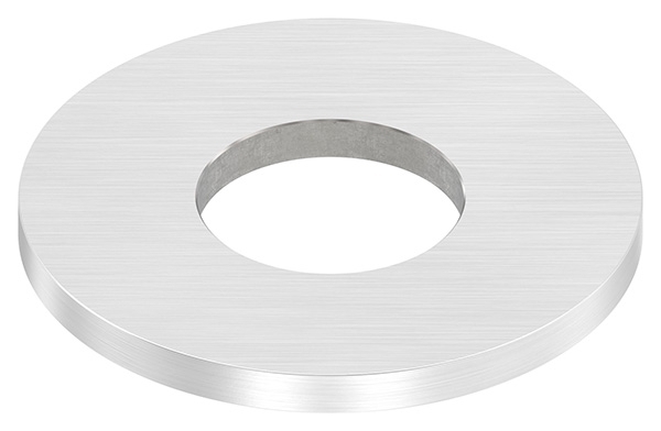 Plaque d'ancrage | dimensions : 80x6 mm | rectification longitudinale et trou central | V2A