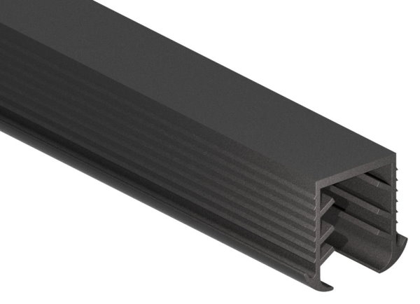 Joint à coin verre 16,76 - 17,52mm, pour rainure 27 x 30mm, longueur 3m, EPDM