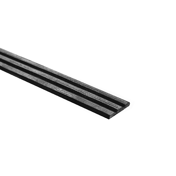 Flachstahl gerillt Stahl roh 16 x 3 mm L = 3000 mm-89-11P05516X33M-A.4
