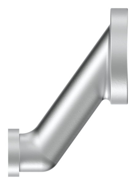 Bouton de porte en aluminium | avec plaque courte en aluminium | aluminium EV1
